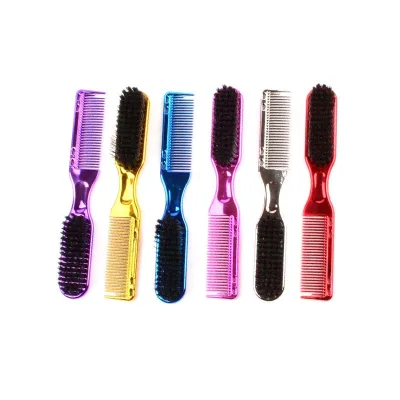 Hair Cutting Cleaning Brush Good Quality Hairdressing Dual-purpose Comb Neck Beard Styling Brush for Barbershop