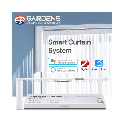 1.2-6.2m Free Complex Track Tuya WiFi Zigbee Smart Home Upgrade DIY Smart Curtain Control Kit