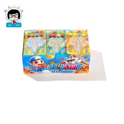 Wholesale Super Fighter Toy Candy Fruit Flavor Bubble Gum Candy Mixed Color Gum for Kids
