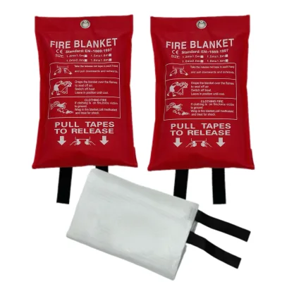 Factory Wholesale Emergency Survival Fiberglass Fire Blanket for Kitchen Frazada Ignifuga Fabric