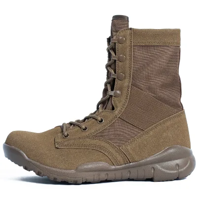 Outdoor Hiking Boots Breathable Mixed Fabric Upper Anti Slip Outsole for Trekking and Outdoor Adventures
