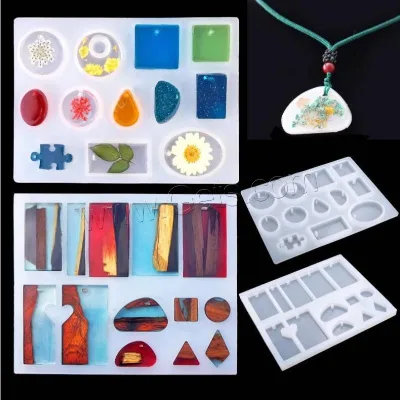 DIY Epoxy Jewellery Mold Set Silicone Mold Kits 142x124mm