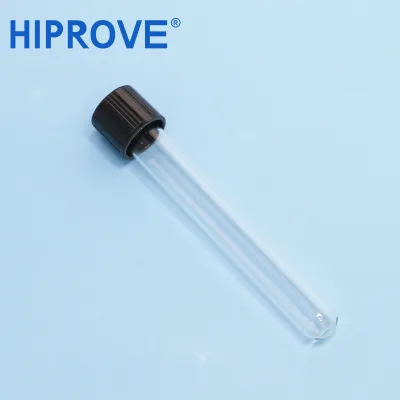 Laboratory Wide Opening 12x75mm 13x100mm 16x100mm 18x180mm Borosilicate Round Flat Bottom Glass Test Tube with Screw Cap