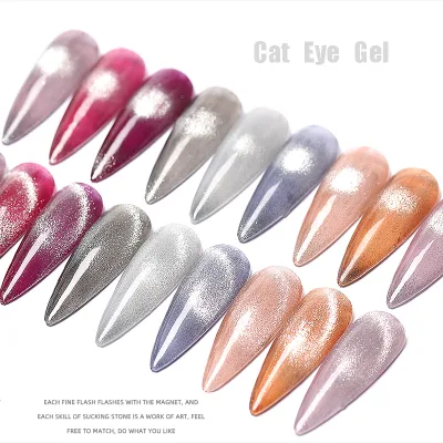 New Aurora Crystal UV Gel Super Galaxy Cat Eye Gel Polish with Strong Magnet