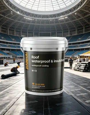 JianHaiZhongJian CE Standard Acrylic Flexible Waterproofing Paint High Strength Eco-Friendly Durable Commercial Building Stadium