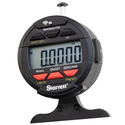Starrett W640JZ Steel 0.0005" Built-in Wireless Electronic Depth Gage for Smart Factory SPC Inspection