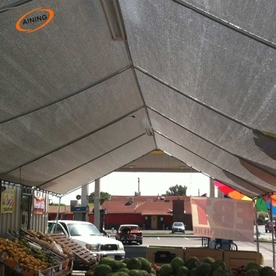 95% Aluminum Knitted Shade Cloth Car Parking Shade Net Garden Reflective Aluminum Foil Shading Net