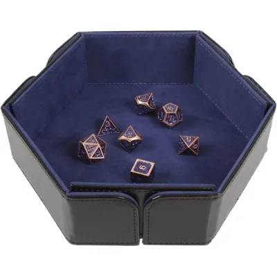DND Tabletop RPG Organizer Dice Arena Rolling Tray and Storage Compatible with Any Dice Game D&D Magnetic Dice Gameboard