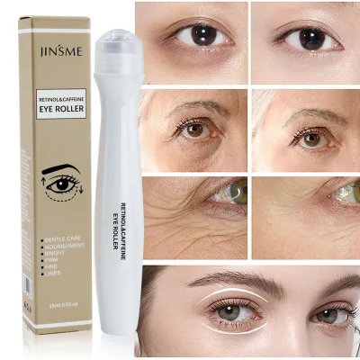 Organic Skin Care Natural Eye Serum Retinol Caffeine Eye Cream Stick Eye Serum Roller Massager Serum