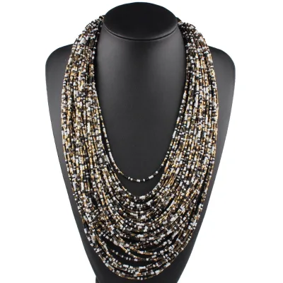 Necklace Seed Bead High Fashion Sister Necklace Set