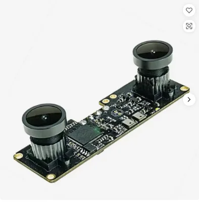 VR 4MP Dual Lens Synchronization USB Camera Wide Angle High Speed 1080P 60fps 114 Degree No Distortion Lens 3D Stereo Camera