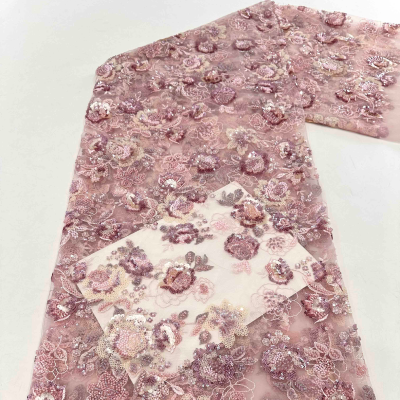 New Bridal Mesh Flowers Lace Fabric