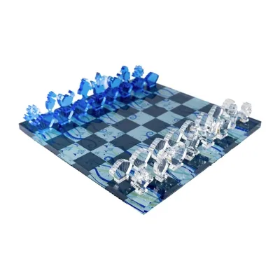Customized Acrylic Ocean Chessboard Desktop Game Set High Transparency Chessboard Puzzle Game Gift Decorative Art Chessboard