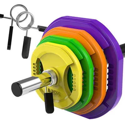 20kg Color Rubber Barbell Set