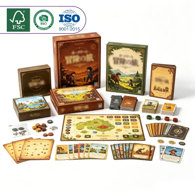 HS Fun Competitive Interactive Card Board Game Customized Board Game Cards & Packaging for All