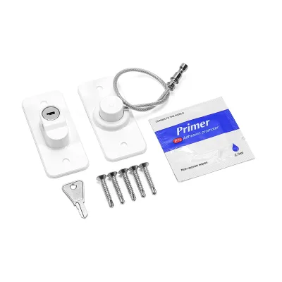 Multi-purpose Baby Safety Child Proof Adhesive Steel Wire Cabinet Locks Drawer Fridge Locks
