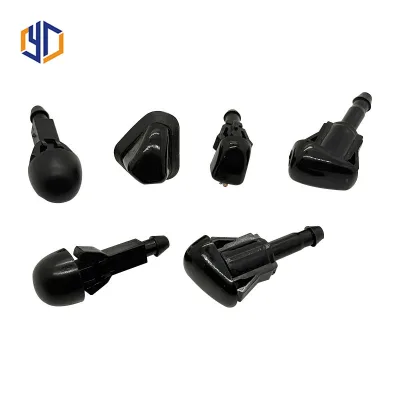 Universal Car Windshield Washer Nozzle Front Hood Wiper Spray Jet PP Material 12-Month Warranty Customizable Brand Replacement