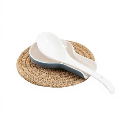 For Nordic & Minimalist Style Ceramic Spoon Rest with Colored Glaze and Custom Logo