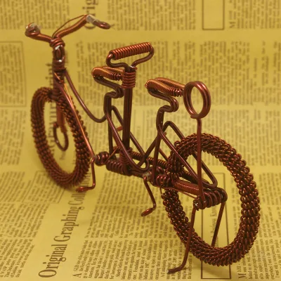 Creative Market Souvenir DIY Craft Aluminum Wire Bicycle Model Home Decoration Ornament