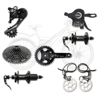 High-end Bicycle Transmission System Parts Bicycle Accessories for 1x10speed MTB 10S Bicycle Group Set Shifting and Brake Set