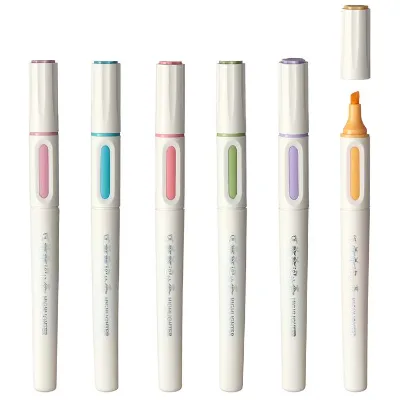Free Sample Manufacturer Multicolor Promotion Tea Scent Highlighter Design Fragrance Highlighter Marker Color Pen