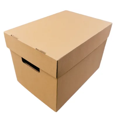 Customizable kraft rigid corrugated box for clothing