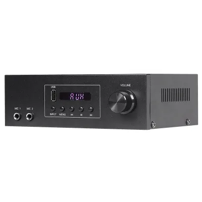 Factory Direct Mini LED HIFI Karaoke Amplificador BT 5.0 USB DSP Home Audio Power Amplifier Cheap Price Receiver & Amplifier