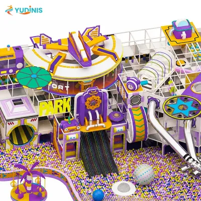 Jungle Explorer Soft Play Structure with Colorful Activities for Kids Recreation Center Soft Play Equipment