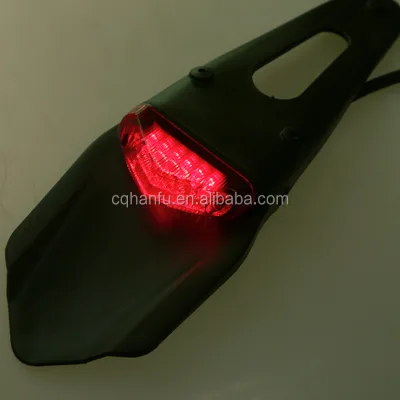 12V Off Road Motorcycle Rear Fender Taillight LED Brake Stop Tail Light for Dirt Bike