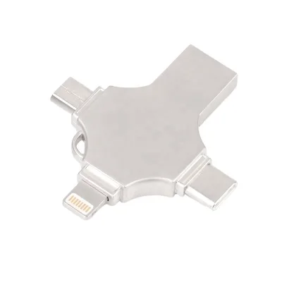 4 in 1 USB Flash Memory U Disk 32GB OTG USB Flash Drive for Interface USB/Micro/Type-c