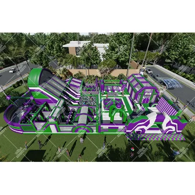 Infinity Big Commercial Adult Obstacle Playground Inflatable Theme Park Outdoor Inflatable Playground