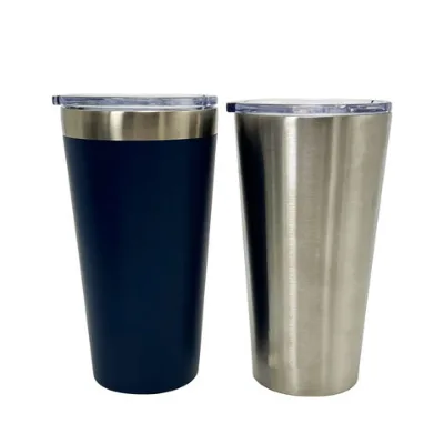 16oz stainless steel vacuum insulated travel tumbler with leakproof lid