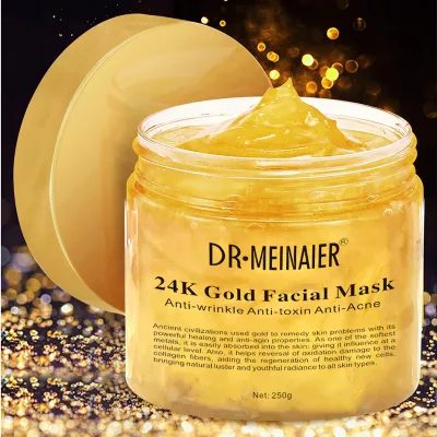 24k Low Price Gold Collagen Crystal Beauty Cosmetic Facial Mask Soothing Gel Korean Face Mask