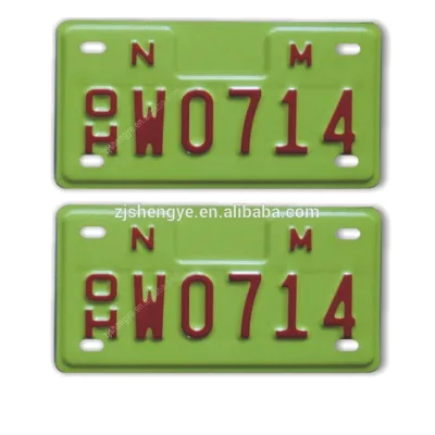 Customized  Registration American standard decorative Aluminum Car Licence plate Wholesale