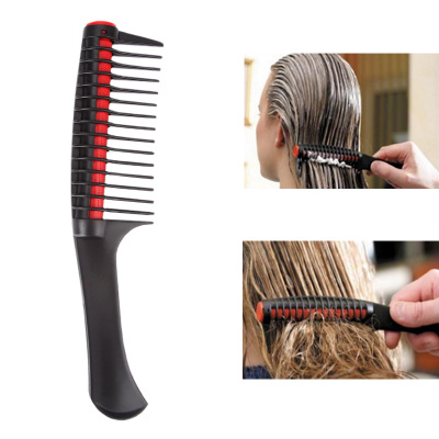 Fashion Anti-static Hairdressing Big Tooth Roller Hair Comb Anti Knot Hair Dyeing Styling Brush