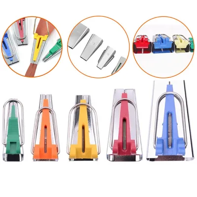 Sewing Bias Binder Tape Maker Edge Roller DIY Bias Tape Sewing Rolled Edge Maker
