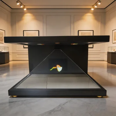 Naked-eye 3D Holographic 4K Projection Screen with Built-in Speakers; Commercial-grade Equipment Designed for Exhibitions.