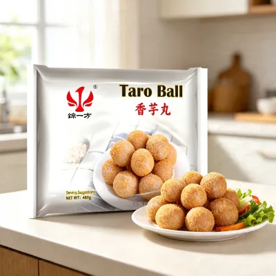 Asian Style Frozen Crispy Fried Taro Balls for Tea Restaurant Bulk Wholesale Factory Direct Supply