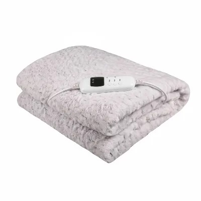 Adjustable Size Electric Heated Throw Blanket Fluff Wearable Quality Polyester Low Voltage Waterproof Wire for Household Use