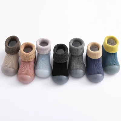 Winter Terry Children's Anti-slip Floor Sock Shoes Baby Boy Toddler Cushion Sock Shoes With Soft Bottom Wear-Resistant