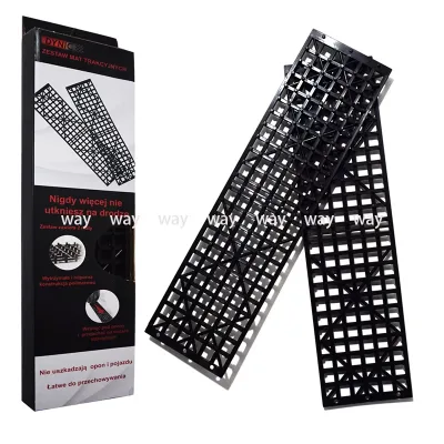 2pcs Foldable Car Snow Mud Plate Tires Non-Slip Tire Skid Mat for Sandy Snow & Wheel Anti Skid Snowboarding for Ramps & Ladders