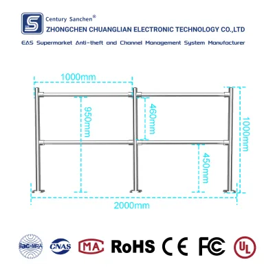 Anti-Theft Barrier with Gate Integration - Works with EAS/AM Systems for Dual Protection