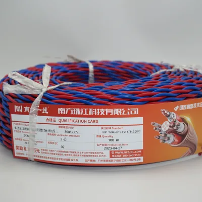 RVS-K 450/750V Flame Retardant Fire Resistant PVC/Polyolefin Insulated Stranded Soft Wire for Electrical Connections Twisted