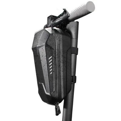 Balance Scooter High Capacity Carbon PU Rainproof Hard Case Car Handlebar Folding Storage Bicycle Rack Bag