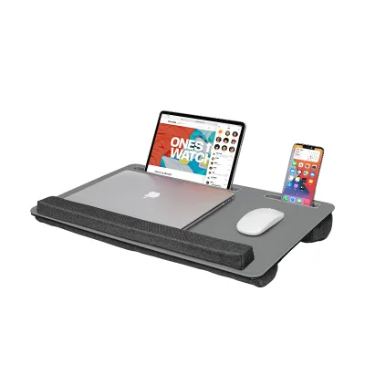 Multi-functional Lap Trays Laptop Desk with Cushion Laptop Desk Pillow Tray Table Tablet Computer Stand for Bed Sofa Car Use
