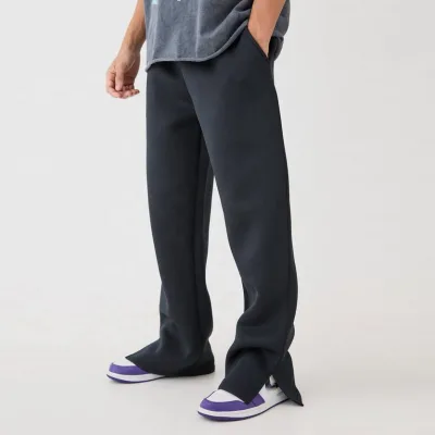 High Quality Tech Fleece Joggers Men Pants Custom 3d Puff Print Streetwear Open Bottom Sweatpants