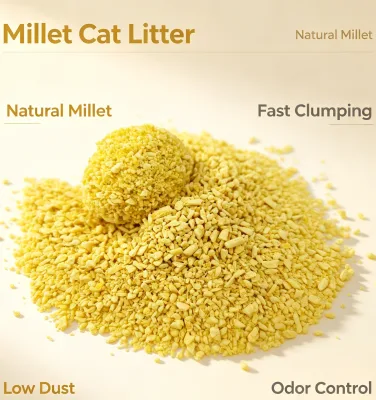 Saiweisi OEM ODM Millet Cat Litter Biodegradable Eco-Friendly Flushable Compostable Long Lasting Odor Lock Dust Free