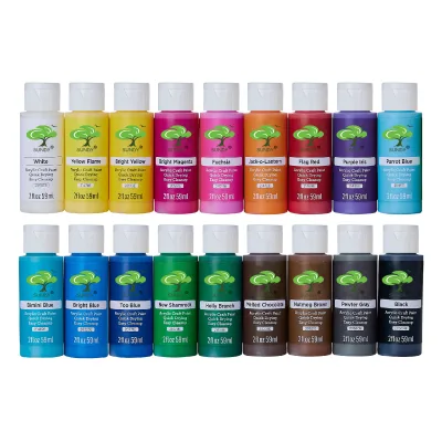 2 Fl oz DIY Arts & Crafts 12, 18 , 36, 48, 60, 30 Acrylic Craft Paint Set for Kid
