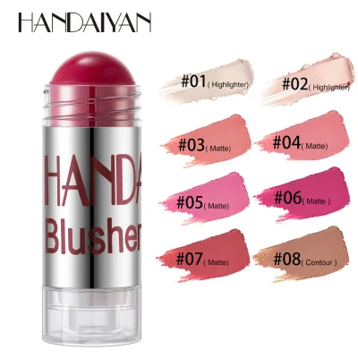 HANDAIYAN Mineral Cream Blush Stick Kawaii Waterproof Cruelty Free Blush Wand Long Lasting Face Makeup Wholesale Private Label