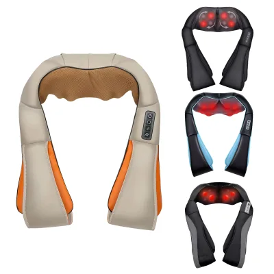 New Trending Cervical Neck Shoulder Massager Set Deep Tissue Muscle Knead Relax Relief Pain Electric Neck Massager